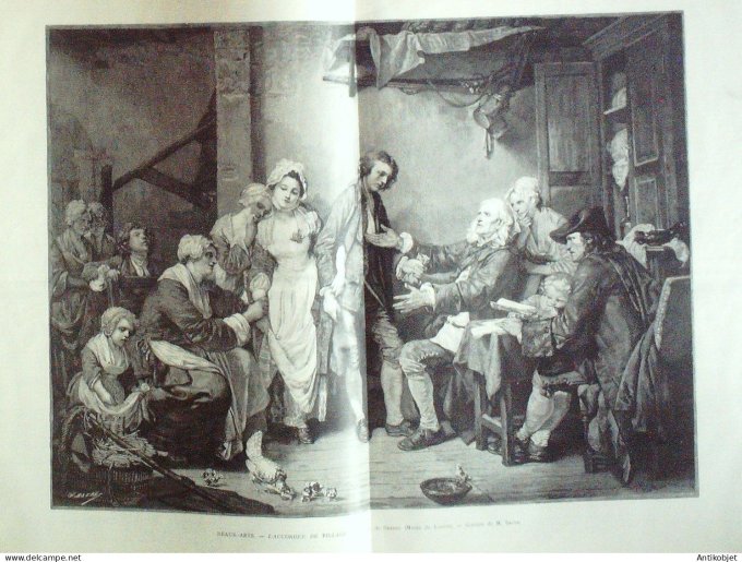 Le Monde illustré 1886 n°1540 Sauveterre St-Hippolyte-du-Fort (30) vélocipédistes Versailles (78)