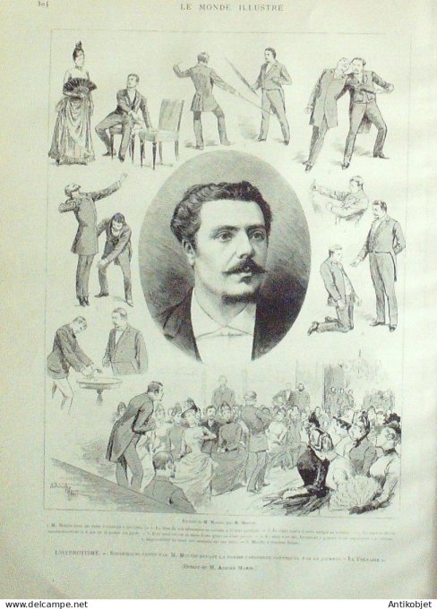Le Monde illustré 1887 n°1571 Algérie Boufarick Pagny-sur-Moselle (54) Schnaebelé