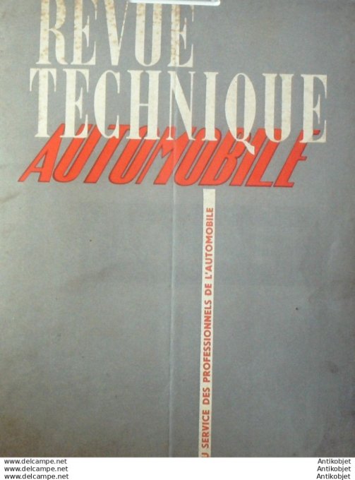 R.T Automobile Salmason SA 61 BMA R75 321 326 327 41 # 1949
