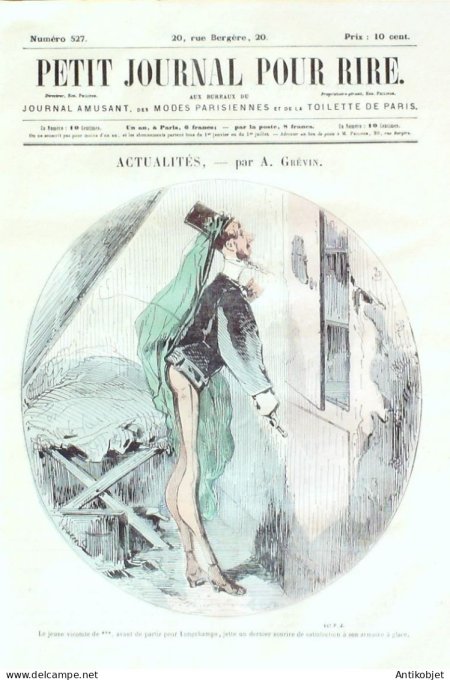 Petit journal pour Rire 1864 # 527 Excursion dans les petits theatres Stop