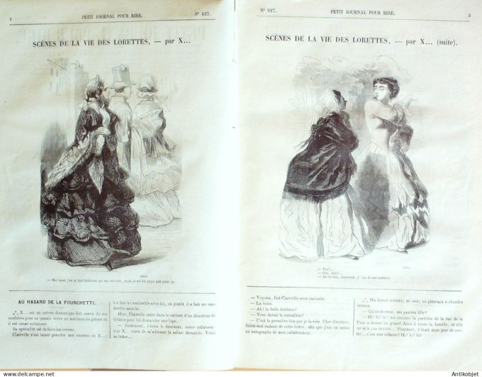 Petit journal pour Rire 1864 # 527 Excursion dans les petits theatres Stop