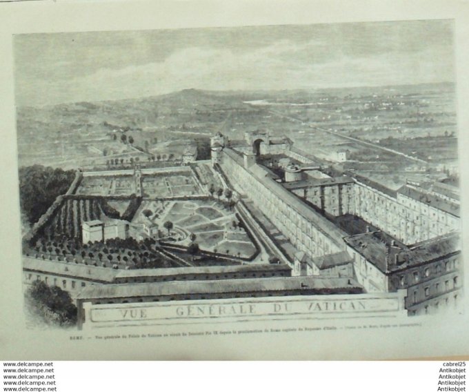 Le Monde illustré 1878 n°1089 Italie Rome Mort Du Pape Pie Ix Vatican Espagne Madrid Mariage Alphons