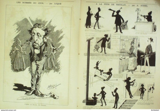 Soleil du Dimanche 1895 n°33 Guignol Reichshoffen (67) les cuirassiers Dieppe (76)