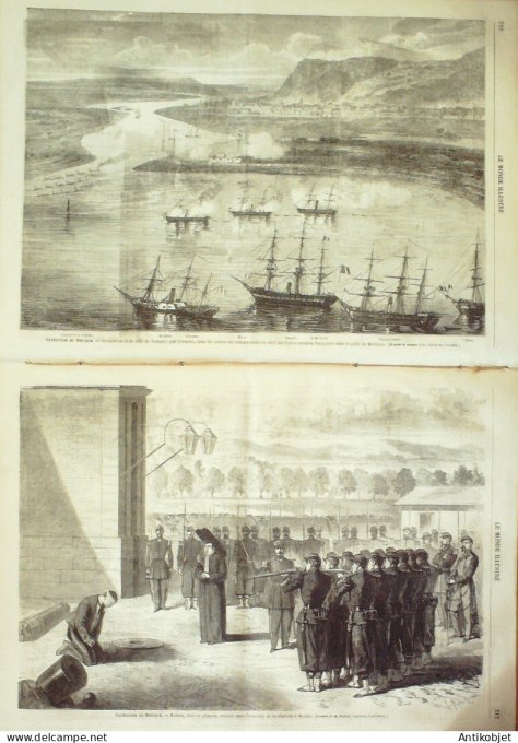 Le Monde illustré 1863 n°338 Biarritz (64) Chine Fu-Min-Asin Mexique Tampico Iran types Perses
