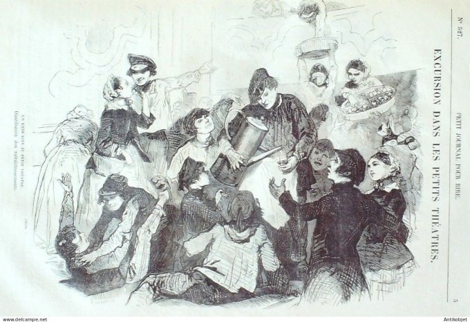 Petit journal pour Rire 1864 # 527 Excursion dans les petits theatres Stop