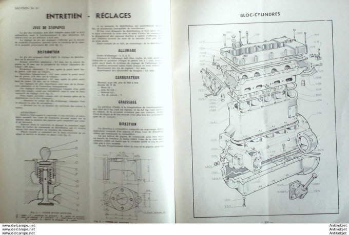 R.T Automobile Salmason SA 61 BMA R75 321 326 327 41 # 1949