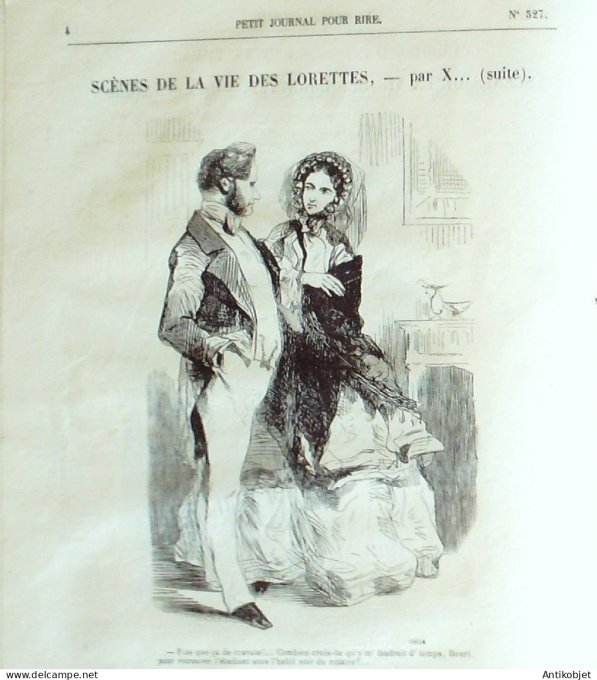 Petit journal pour Rire 1864 # 527 Excursion dans les petits theatres Stop