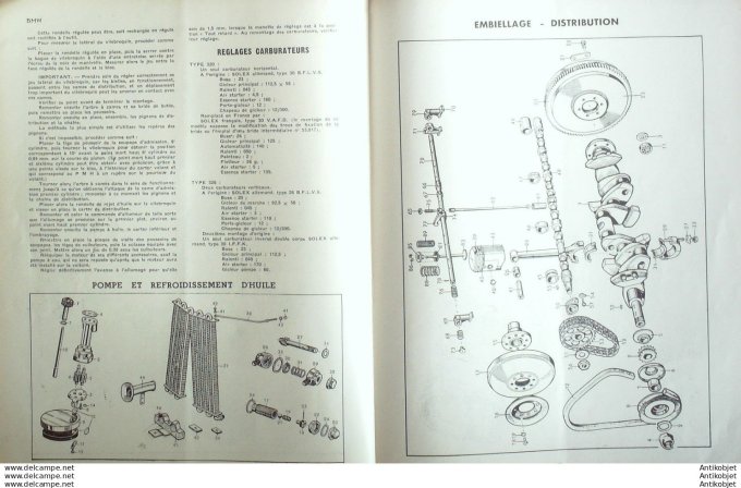 R.T Automobile Salmason SA 61 BMA R75 321 326 327 41 # 1949