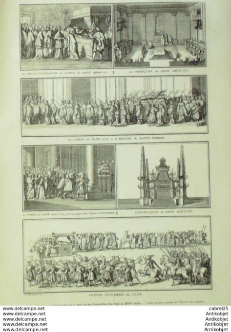 Le Monde illustré 1878 n°1089 Italie Rome Mort Du Pape Pie Ix Vatican Espagne Madrid Mariage Alphons