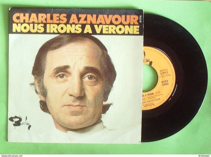 Aznavour Charles 45T SP Nous irons à  Venise 1973