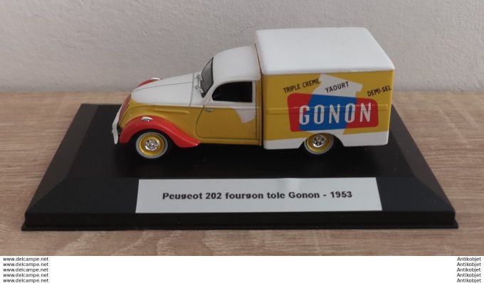 Peugeot 202 fourgon tele Gonon 1953 1:43