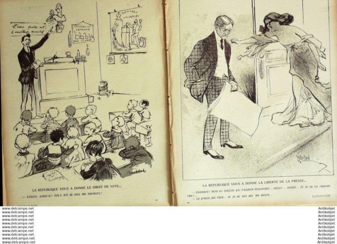 L'Assiette au beurre 1907 # 319 La question sociale Bernard Edouard