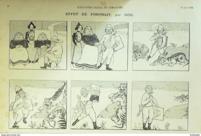 Soleil Du Dimanche 1899 N°34 Rudaux Dreyfus Victor Hugo Pierre Lotti André Gill