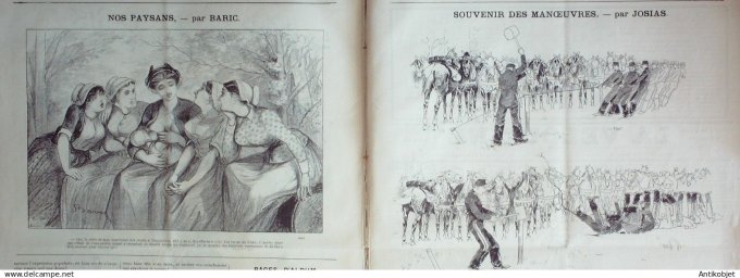 Le Journal Amusant 1889 # 1731 Souvenirs de chasse par Leonnec