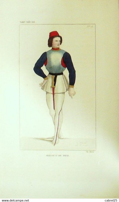 Sergent de Pied 13ème 1852
