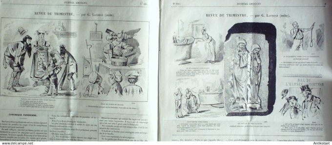 Le Journal Amusant 1874 #  935 Revue du trimestre par Lafosse