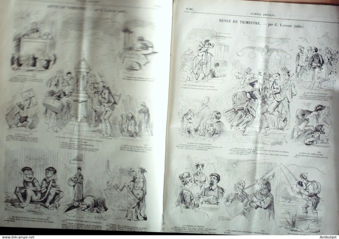 Le Journal Amusant 1874 #  935 Revue du trimestre par Lafosse
