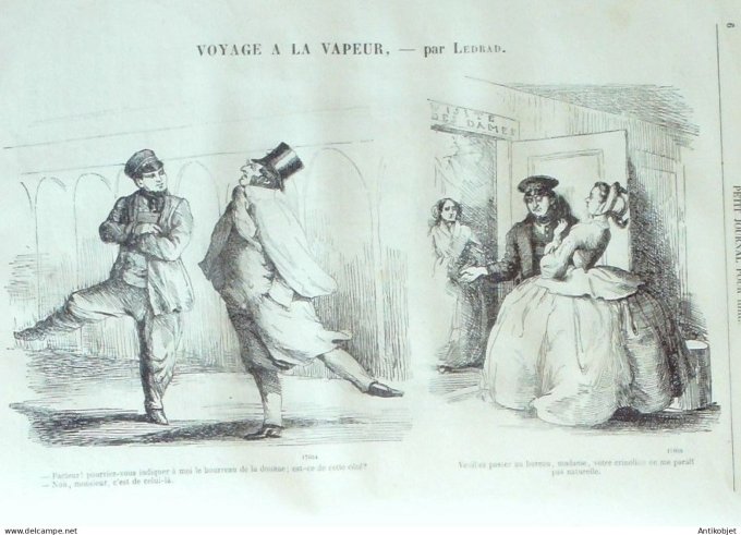 Petit journal pour Rire 1863 # 423 Oeufs de Paques Damourette