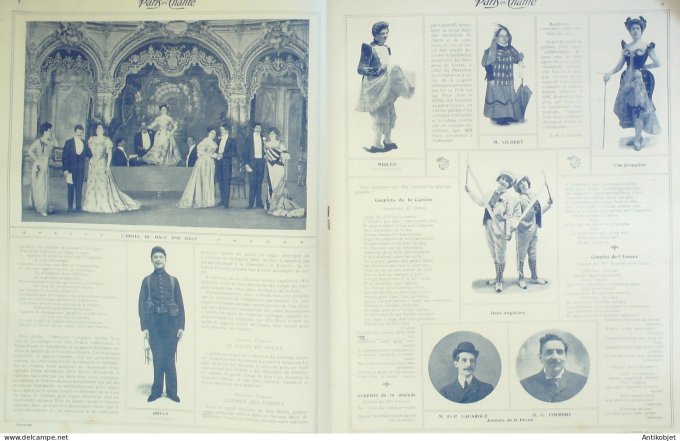 Paris qui chante 1905 n°122 Marigny Léo Pouget Baldy Léone Brétis Paul Clerc