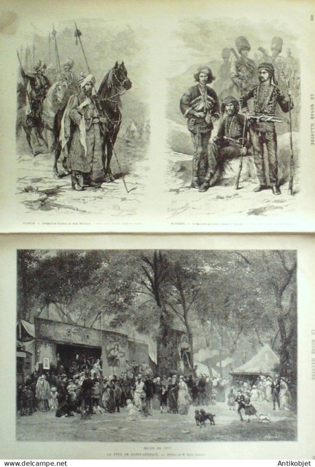 Le Monde illustré 1877 n°1055 Pays-Bas Delft Italie Padoue Turin Montmorency (95)