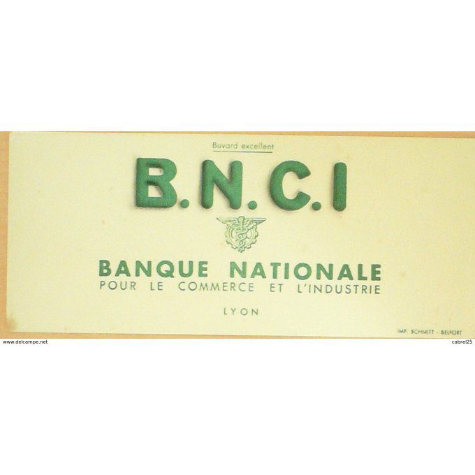 Buvard B.N.C.I. Banque