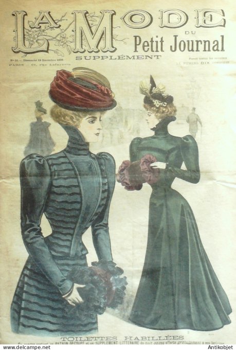 La Mode du Petit journal 1898 n°51 Redingote & Costume en drap