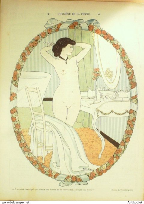 Le Rire 1907-01-26 # 208 Journal humoristique Ed.Originale Jeu d'amour & hasard