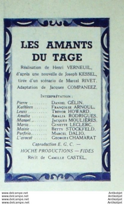 Mon Film 449 55-03-30 Les amants du Tage Daniel Gelin Francoise Arnoul