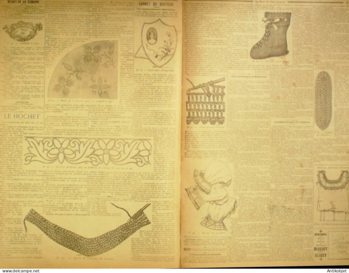 La Mode du Petit journal 1898 n° 51 Toilettes Costumes Passementerie