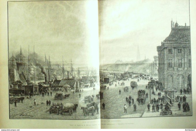 Le Monde illustré 1886 n°1532 Pays-Bas Amsterdam Nouvelles-Hébrides Havanah Chine Tonkin