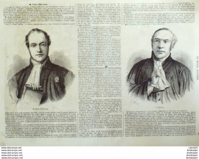 Le Monde illustré 1858 n° 41 Angleterre Chatterton Chine Canton Chou Liang Arras (62) Cacolets Kabyl