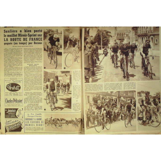 Miroir Sprint 1954 #  418 14 Juin Ladoumegue Dauphine Gauthier D Elfour 24h Du Mans