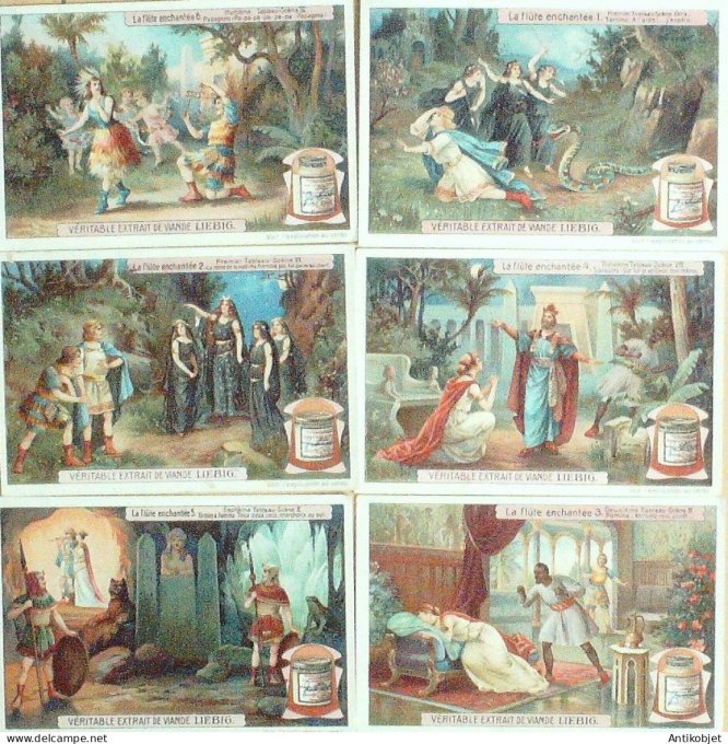 Chromo Liebig Sang  960 La flute enchantee (1909)