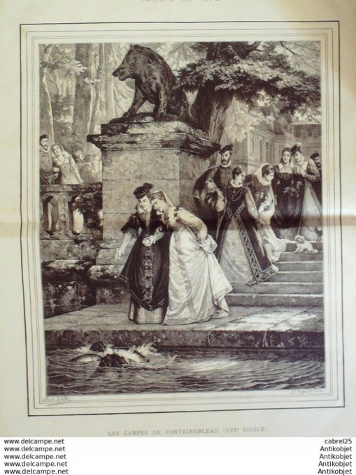 Le Monde illustré 1874 n°901 Petrarque Fontaine De Vaucluse (84) Espagne Madrid Maréchal Concha Belf