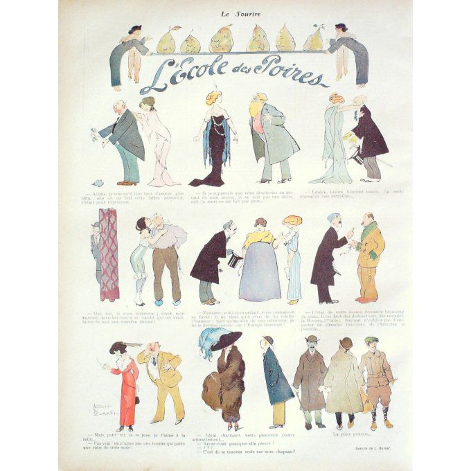 Le Sourire 1913 n°041 LABORDE CASTELNO BURRET ROUBILLE FLORES GUIET