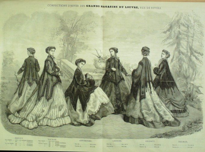 Journal Mode illustrée 1866 # 41 Paletot Réséda