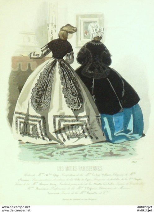 Gravure La Mode illustrée 1877 n° 6 (maison Fladry)