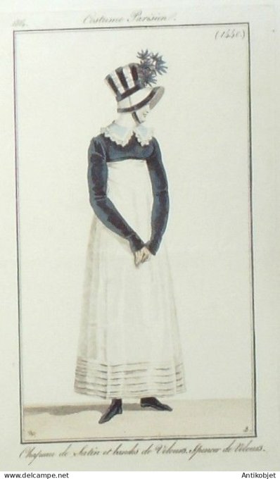 Costume Parisien 1814 # 1440 Spencer de velours