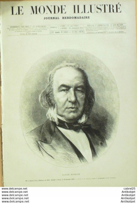 Le Monde illustré 1878 n°1090 Italie Rome Pie IX Calais (62) Cirque Milan Turquie Constantinople Mon