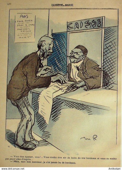 L'Assiette au beurre 1909 # 443 La bande de garantie Radiguet