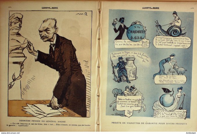 L'Assiette au beurre 1909 # 443 La bande de garantie Radiguet