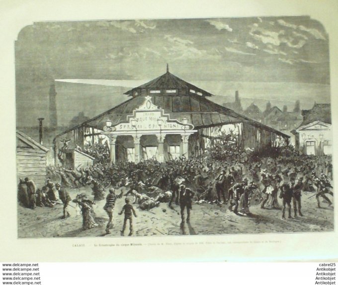 Le Monde illustré 1878 n°1090 Italie Rome Pie IX Calais (62) Cirque Milan Turquie Constantinople Mon