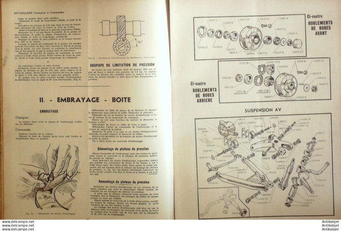R.T Automobile Studebaker Commander Freins Westinghouse 25 # 1948