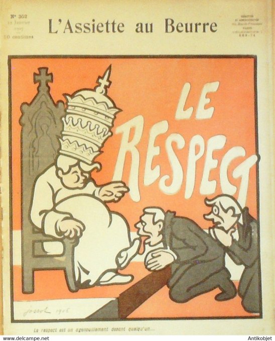 L'Assiette au beurre 1907 n°302 Le Respect Jossot