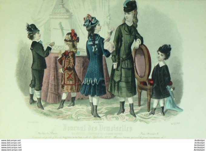 Journal de Demoiselles 1877 # 4127b (Maison Petit St-Thomas) enfants