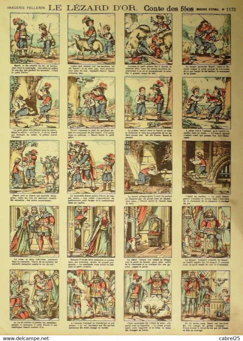 Le Lezard d'or (Pellerin d'epinal)