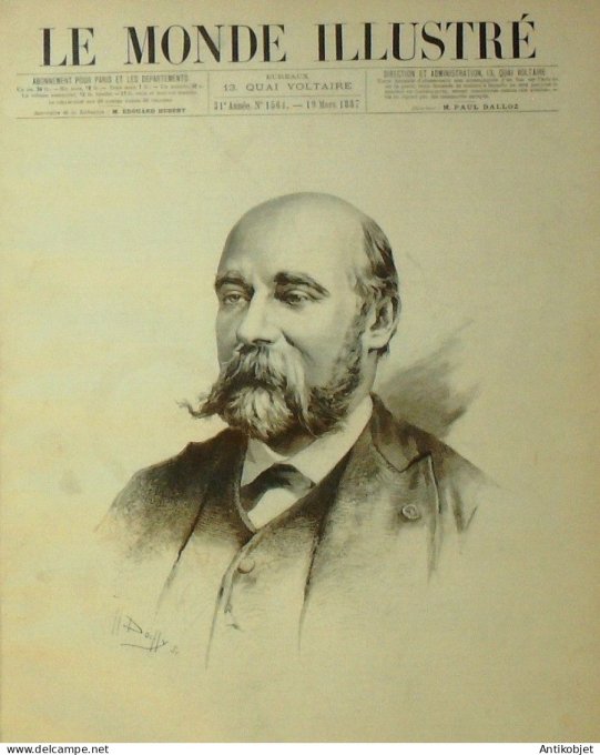 Le Monde illustré 1886 n°1564 St-Etienne (42) Allemagne Walkyrie Ammerthal Montmartre Berlioz