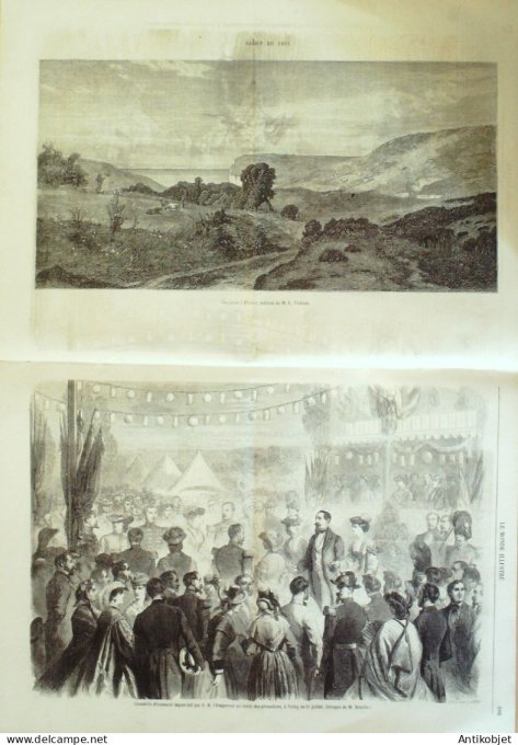 Le Monde illustré 1861 n°225 Chine Ou-Tchou-Fou Kouang-Si Etretat (76) Vichy (01) Turquie Mosquée D'