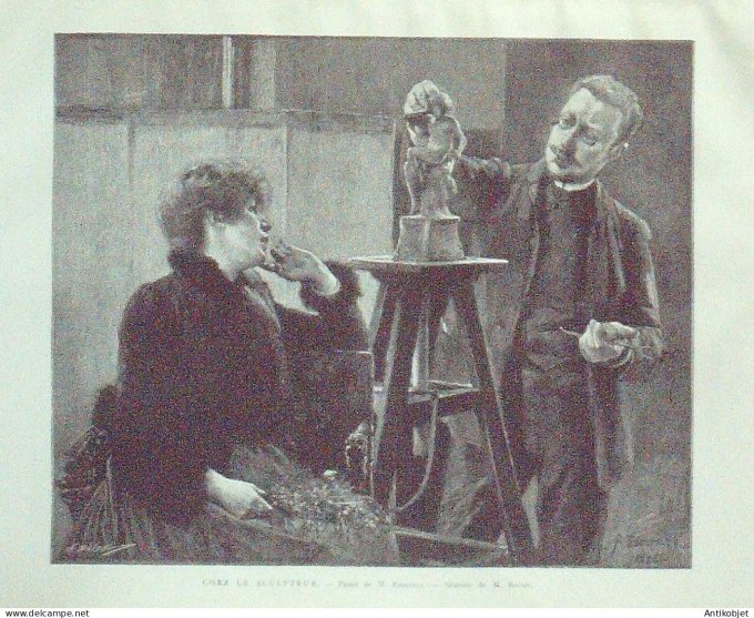 Le Monde illustré 1886 n°1564 St-Etienne (42) Allemagne Walkyrie Ammerthal Montmartre Berlioz