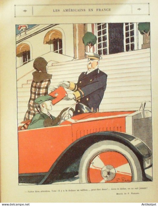 Le Rire 1924-02- 9 # 262 Journal humoristique Ed.Originale Revers de medaille